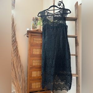 Black Lace Free People Mini Bodycon dress